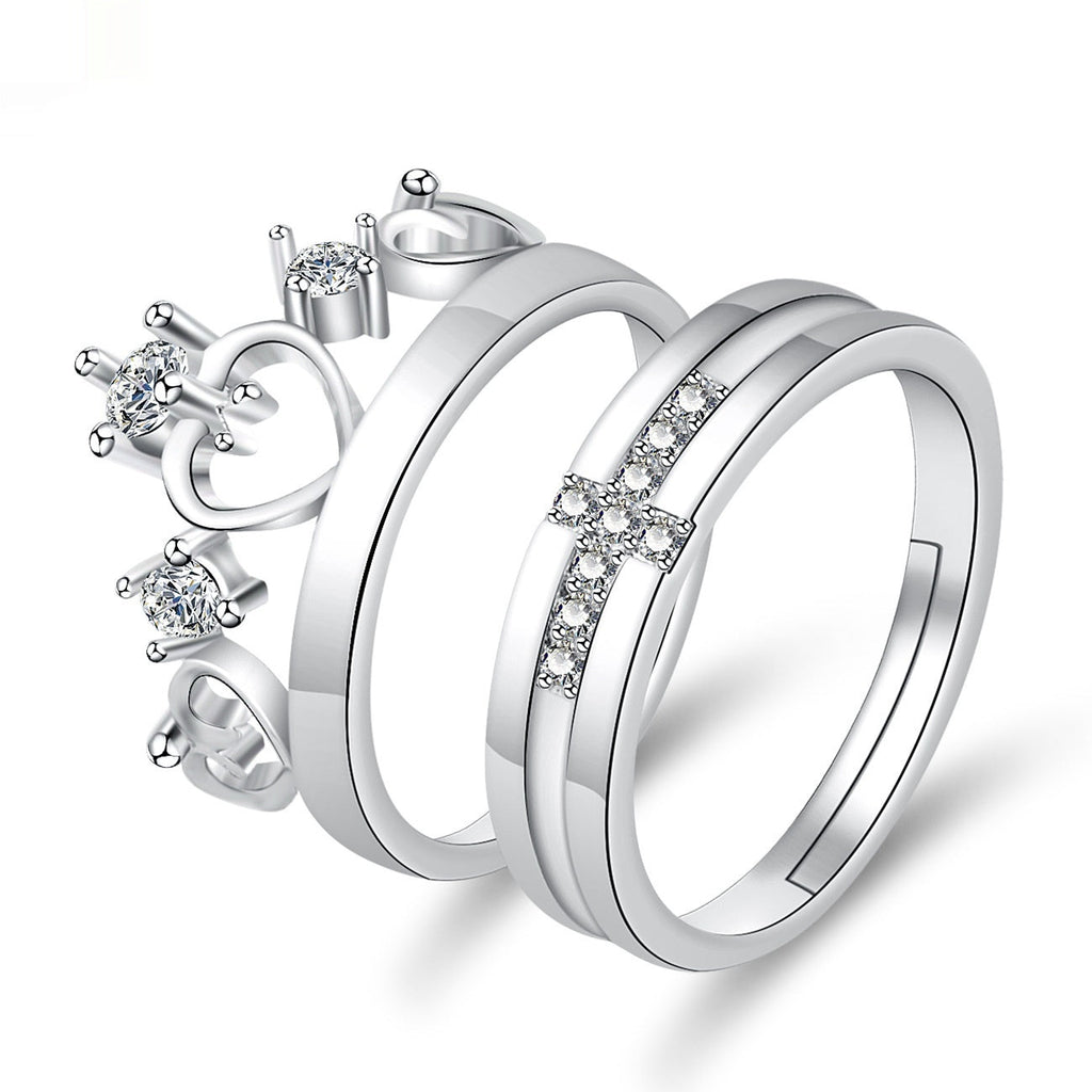 Moissanite Engagement Couple Couple Rings