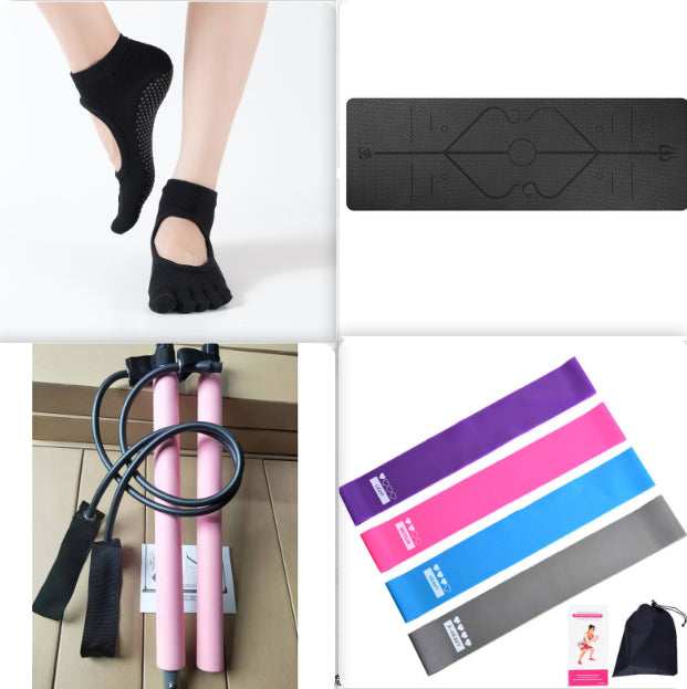 Non Slip TPE Yoga Mat Position Line Beginner