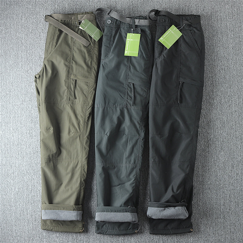 Windproof Waterproof Men's Straight Winter Pants