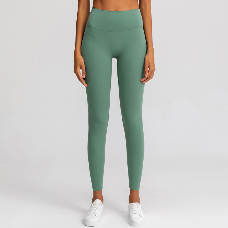 Autumn And Winter New Nude Women Yoga Pants No Embarrassment Line