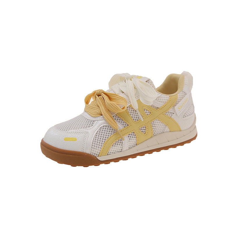 Mesh Breathable German Training Shoes Women's All-match Casual Easy Wear Borad Shoe