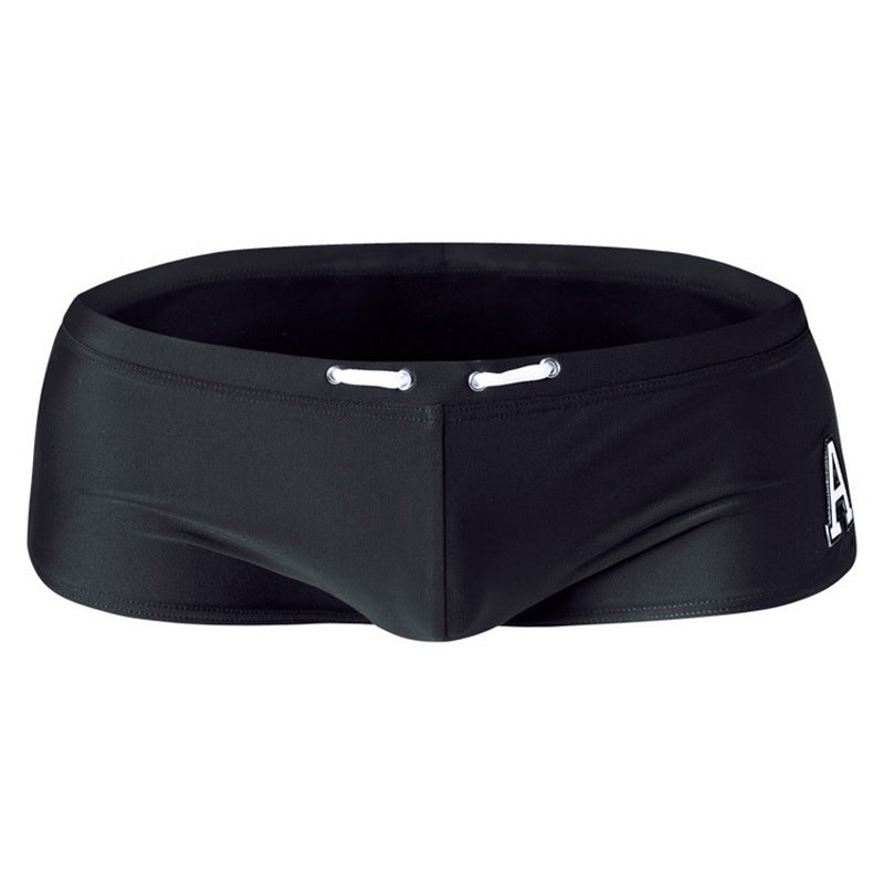Mens Nylon Boxer Swim Trunks