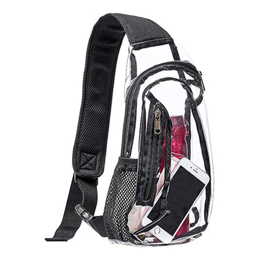 Premium PVC Transparent Chest Bag – Waterproof Fanny Pack Crossbody & Belt Bag for Stadiums and Concerts