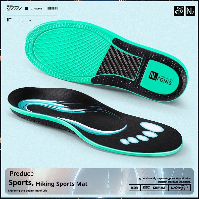 Arch-supporting Cushioned Breathable PU Insoles For Sports Shoes