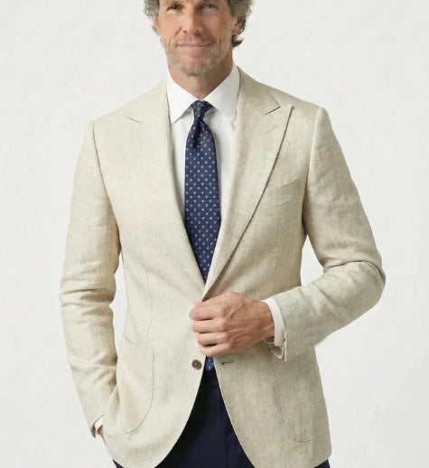 Mens Casual Plaid Jacket With Digital Print