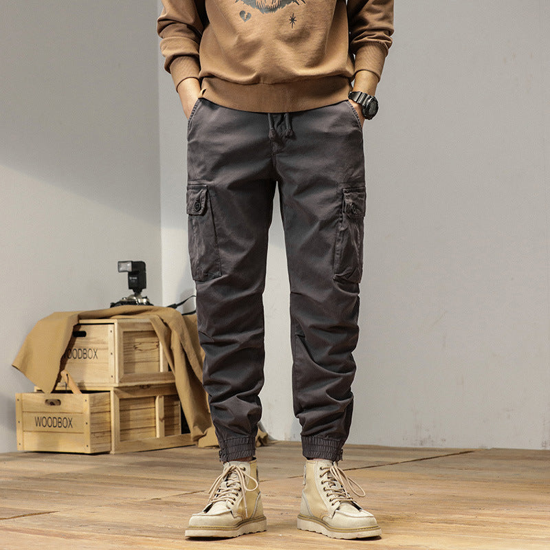 New Retro Ankle-tied Loose Overalls