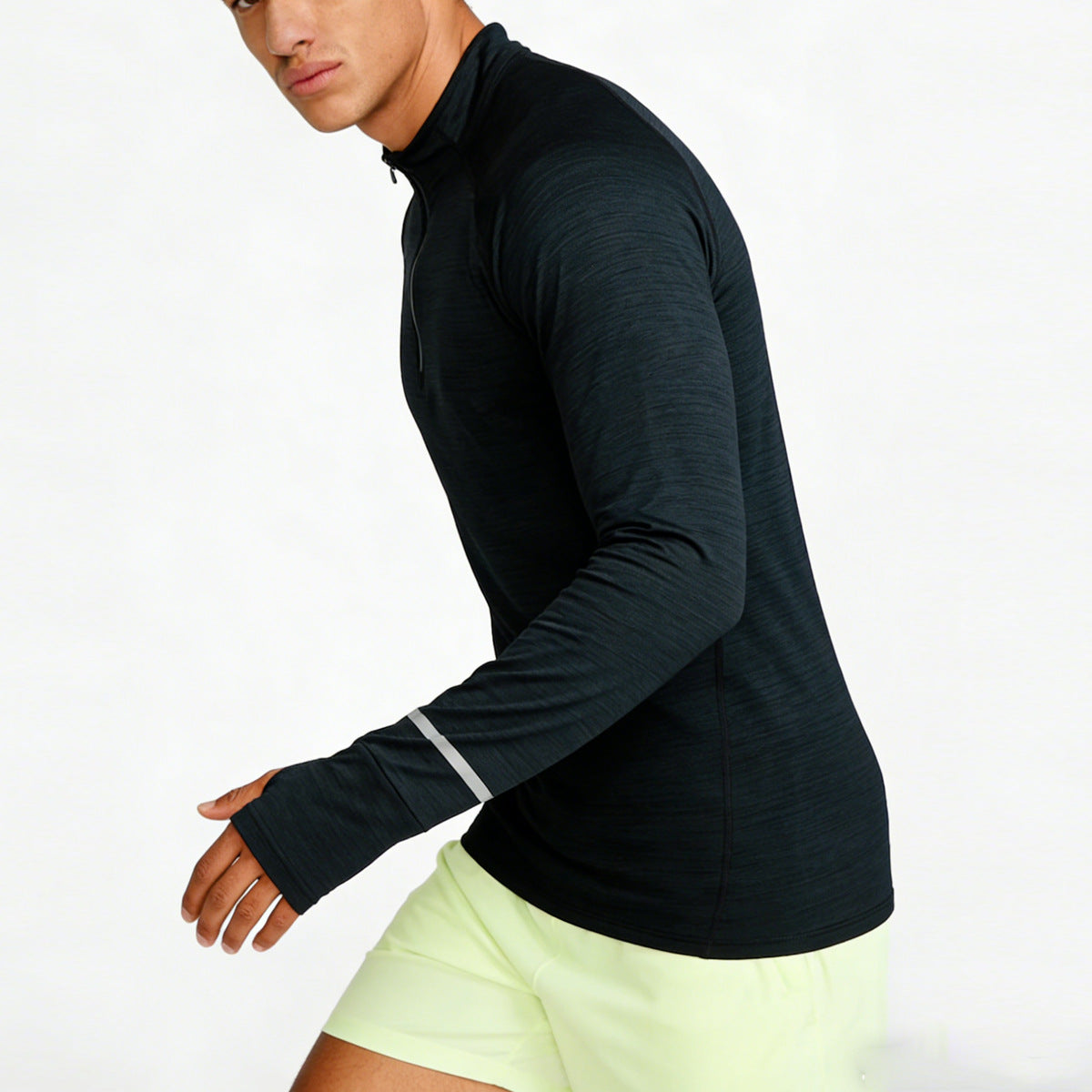 Half-zip Quick-drying Training Long-sleeve Athletic Shirt