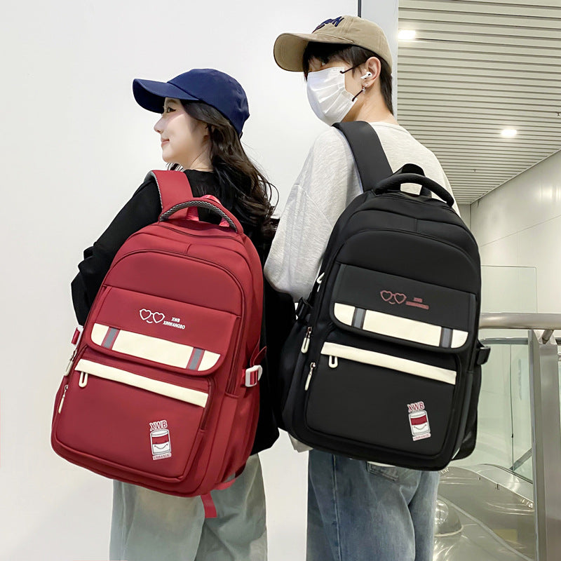 Korean Style Backpack Simple Good-looking Backpack Girls' Large Capacity