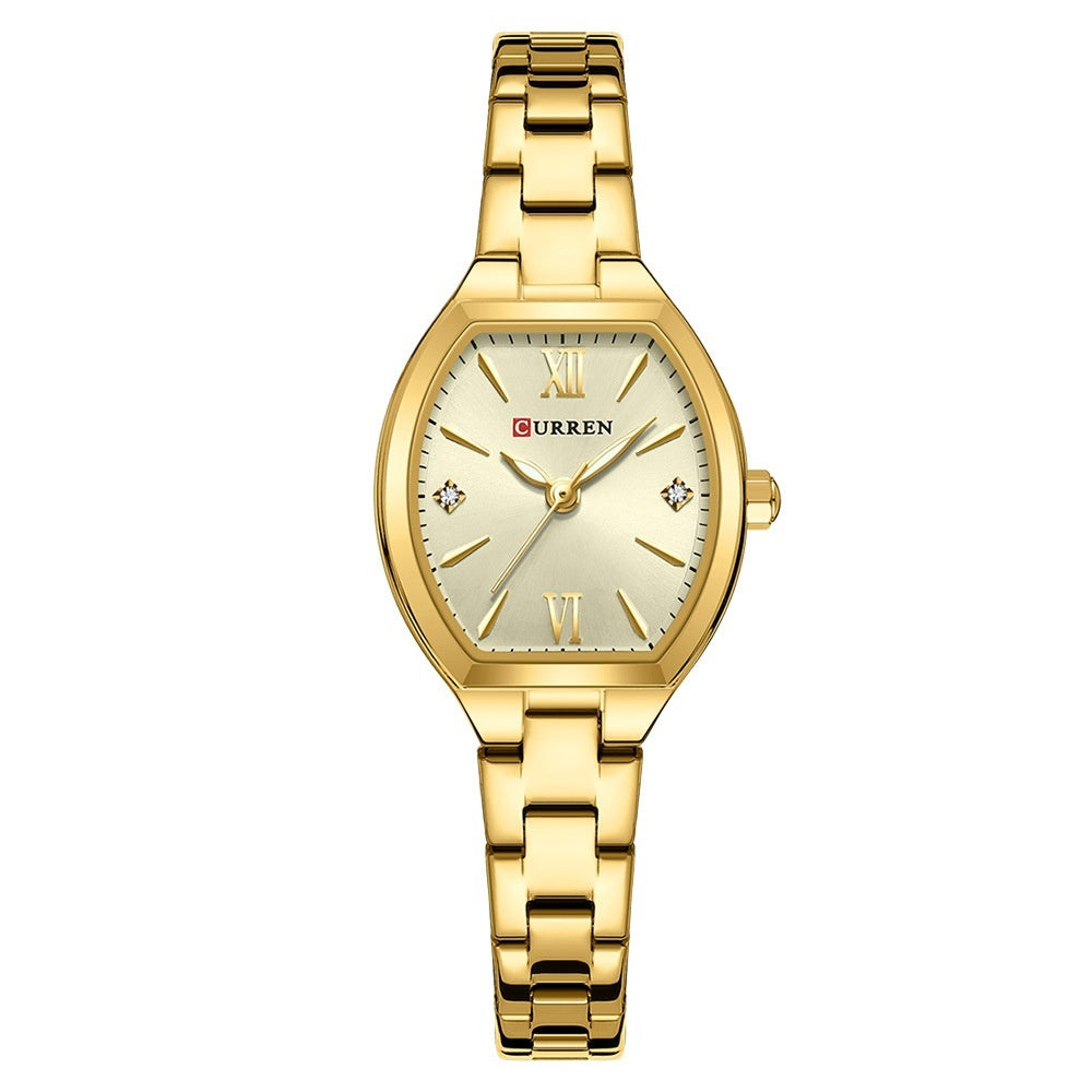 Casual Minimalist Womens Watch With Roman Numeral Quartz Movement