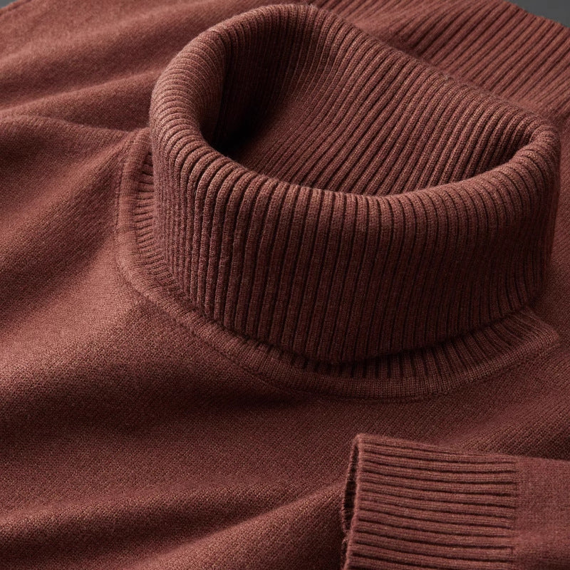 Skin-friendly Casual Warm Turtleneck Sweater For Men