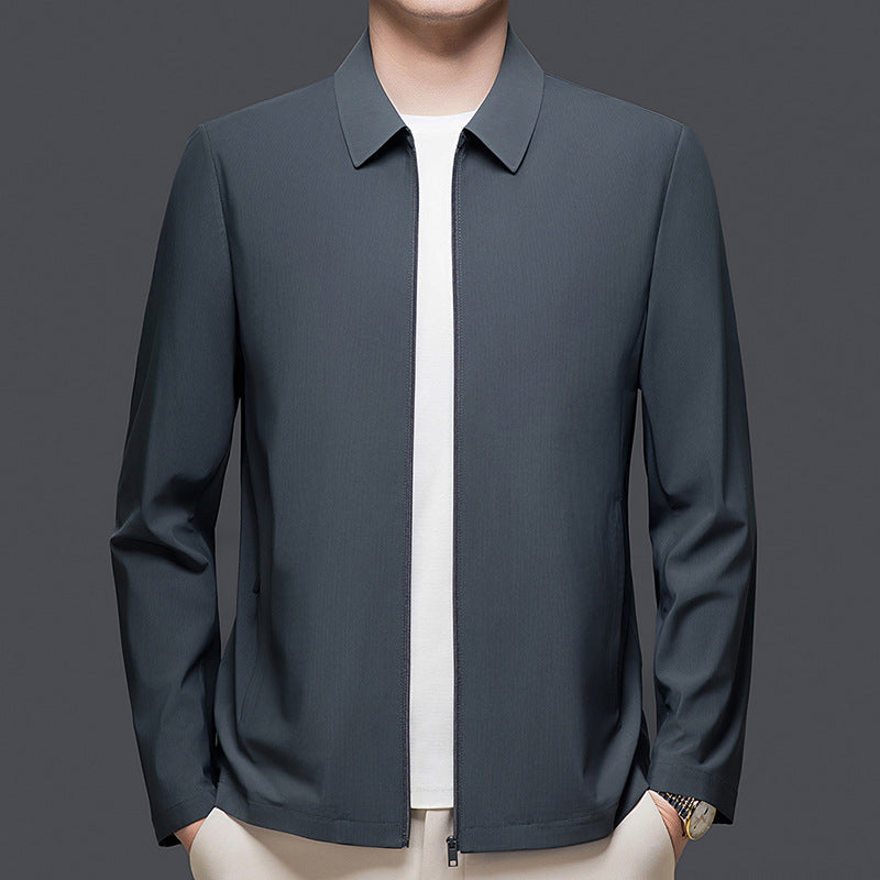 Mens Versatile Casual Lapel Jacket For Spring And Autumn