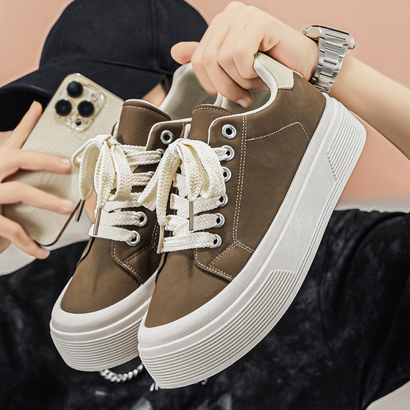 2026 Summer Viral Men Trendy Skate Shoes, Premium Edgy Casual Chunky Flat Breathable Sneakers