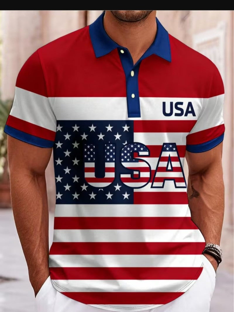 Men's Short Sleeve Digital Printing