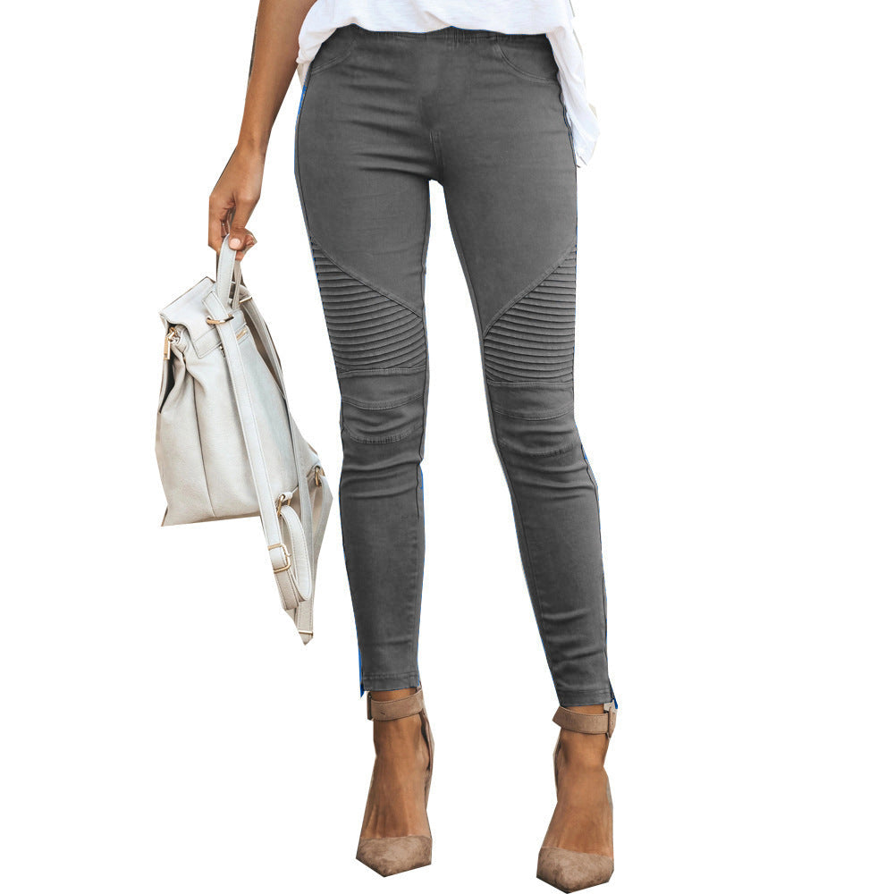 Stylish Womens Casual Slim-fit Stretch Pants