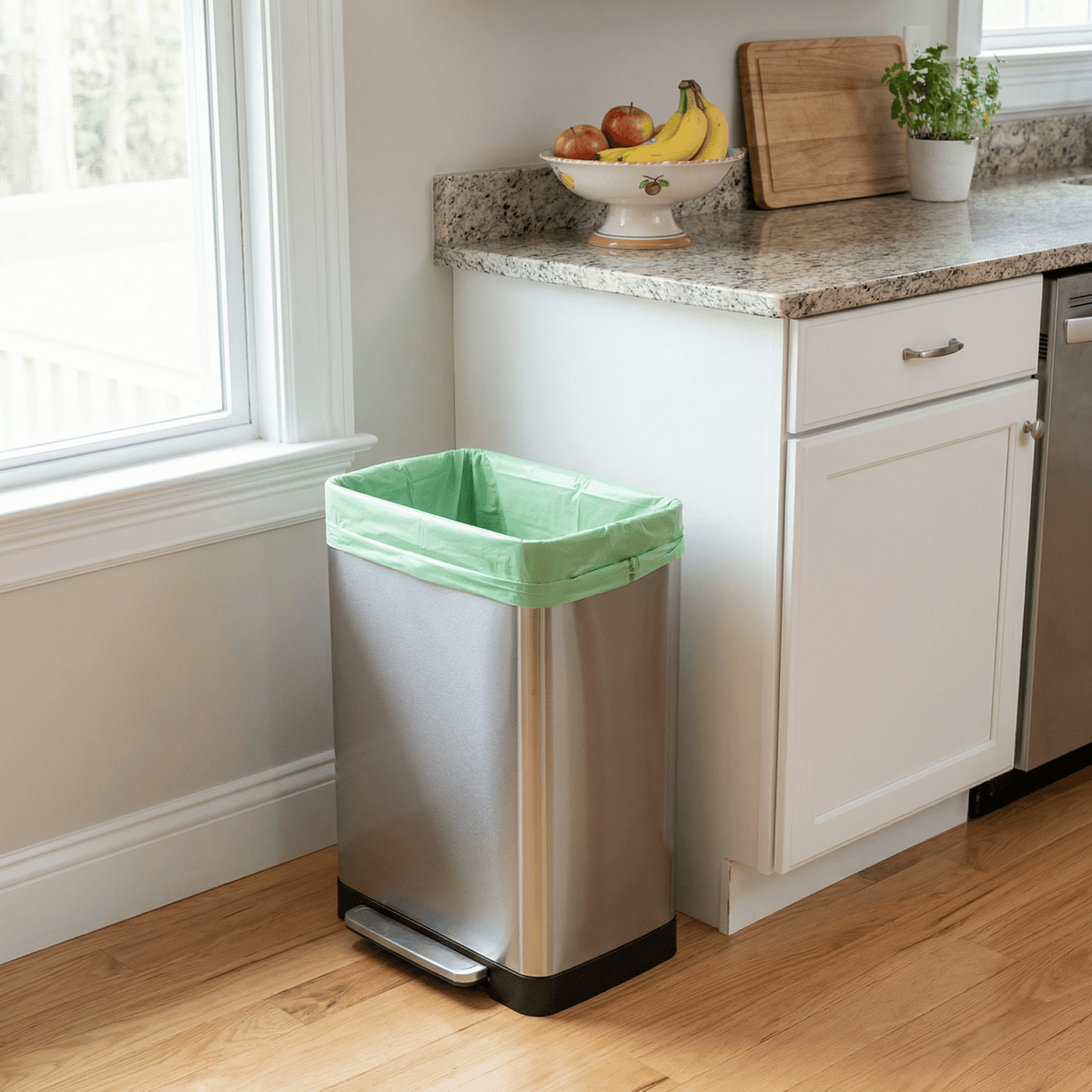 Sacs poubelle compostables de 3 gallons - 50 sacs
