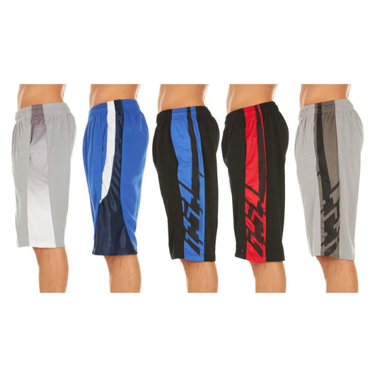 5er-Pack: Sportliche Performance-Shorts für Herren, sortiert