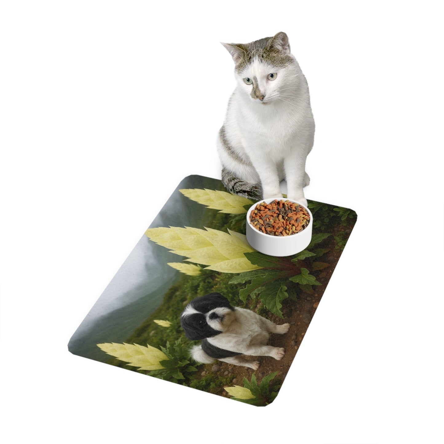 Tapis antidérapant pour animaux de compagnie – Tapis d'alimentation étanche pour chiens