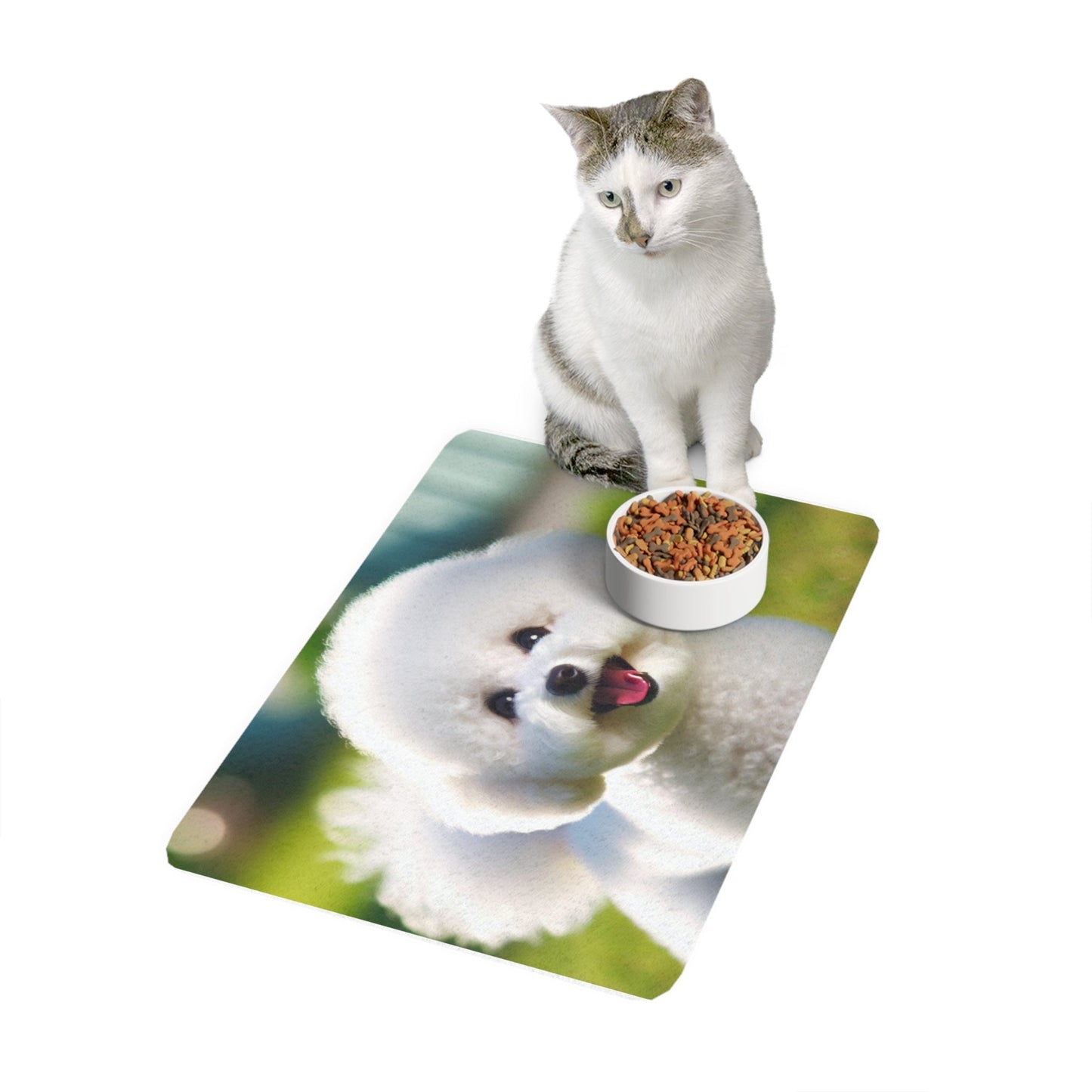 Tapis antidérapant pour animaux de compagnie – Tapis d'alimentation étanche pour chiens