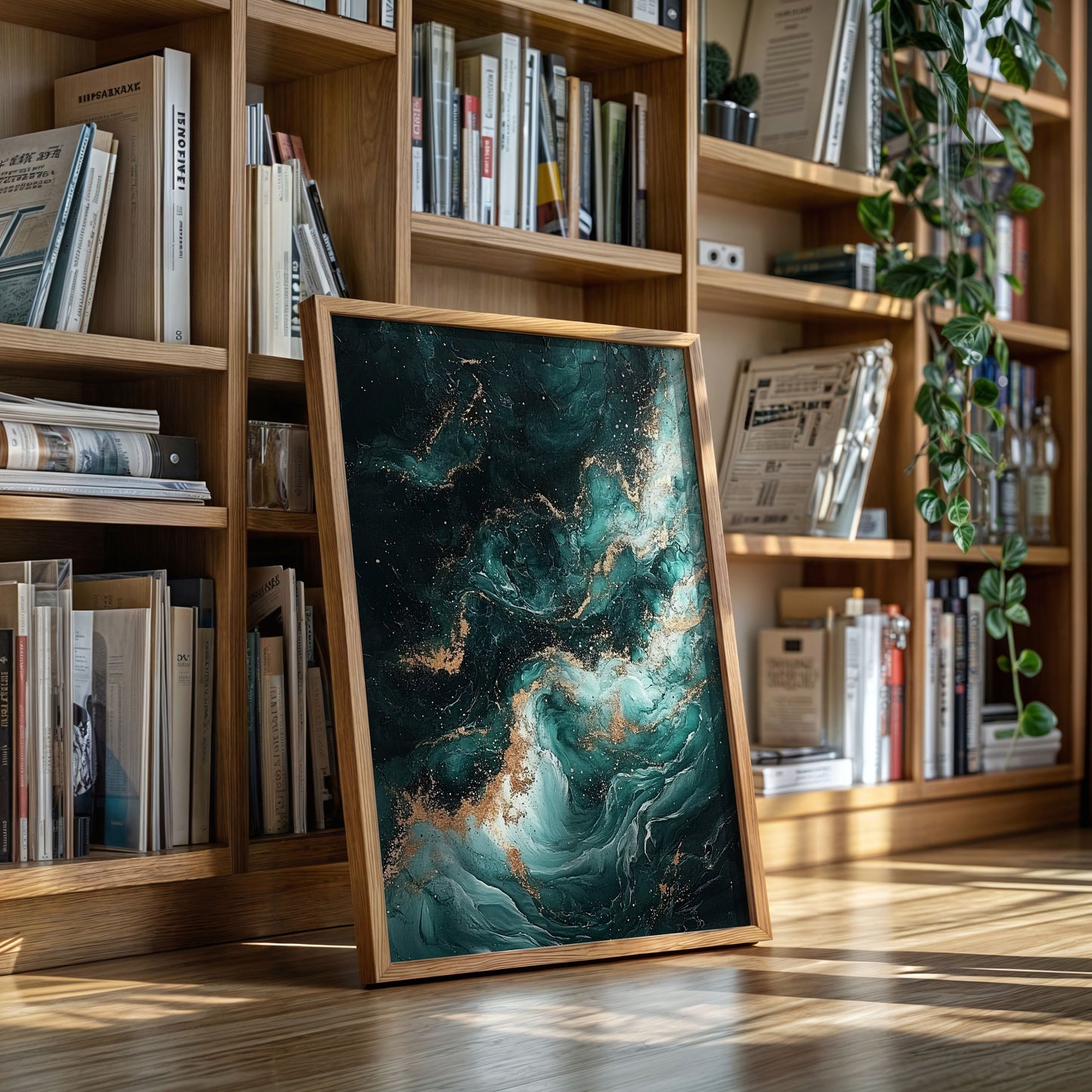 Himmlische Drift in Smaragd und Gold