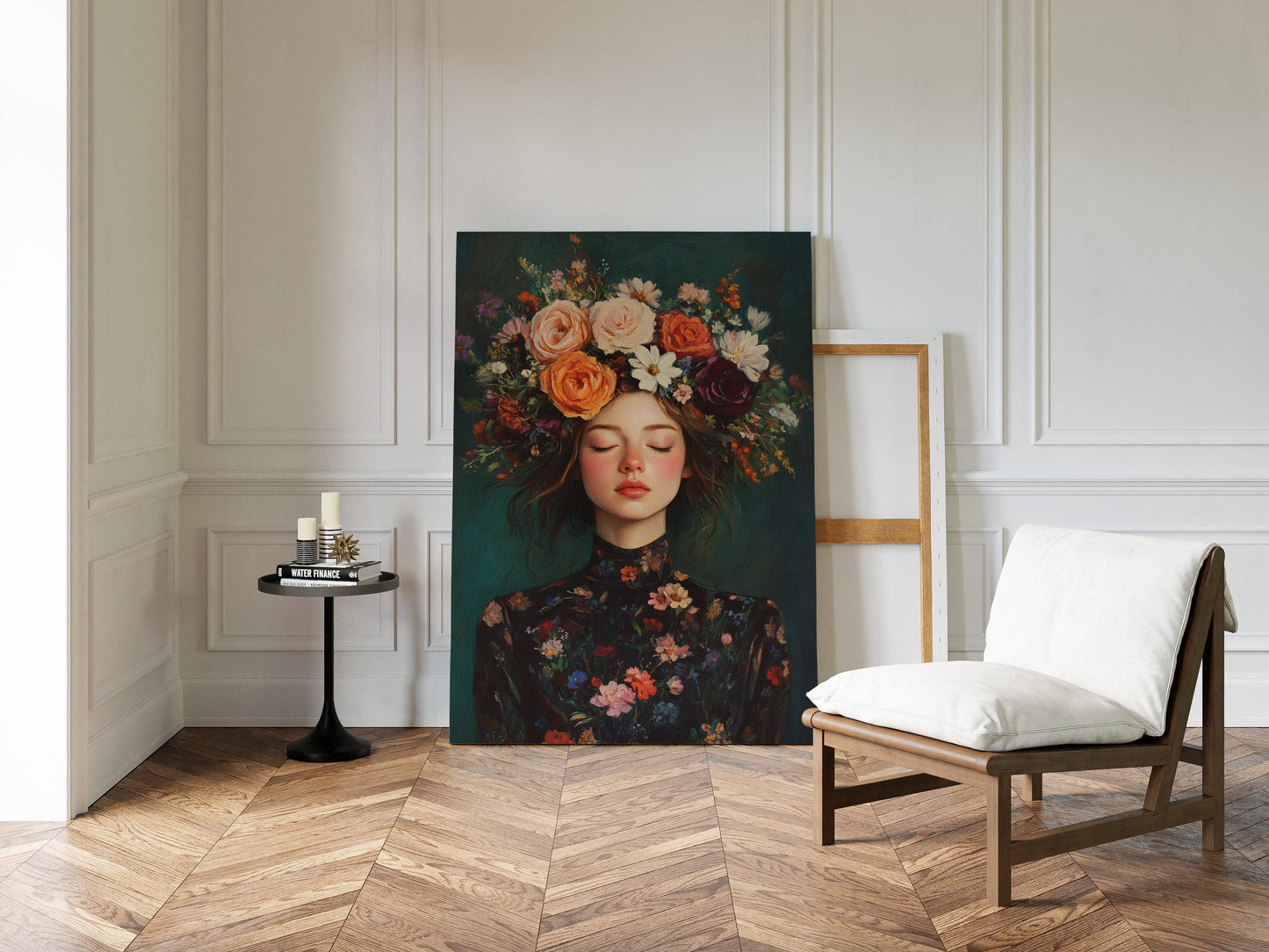Floral Reverie in Midnight Bloom