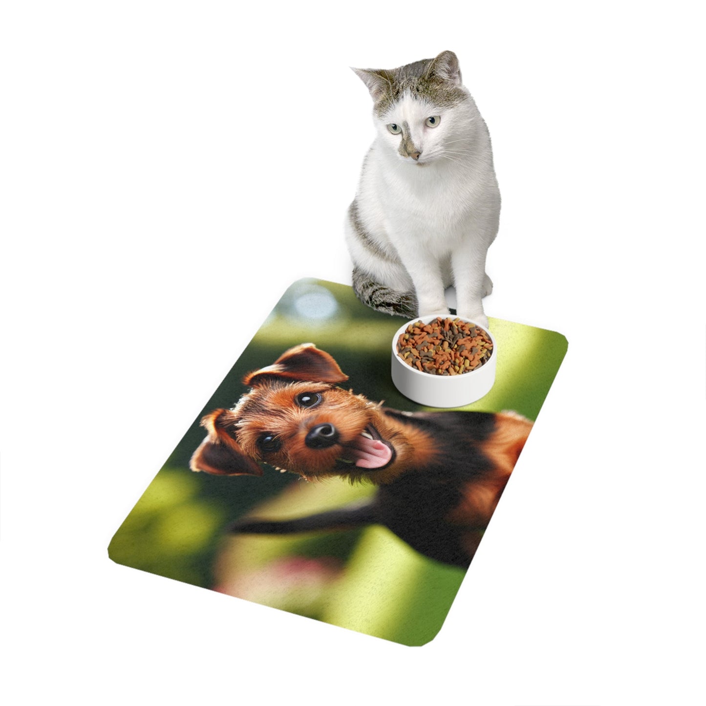 Tapis antidérapant pour animaux de compagnie – Tapis d'alimentation étanche pour chiens