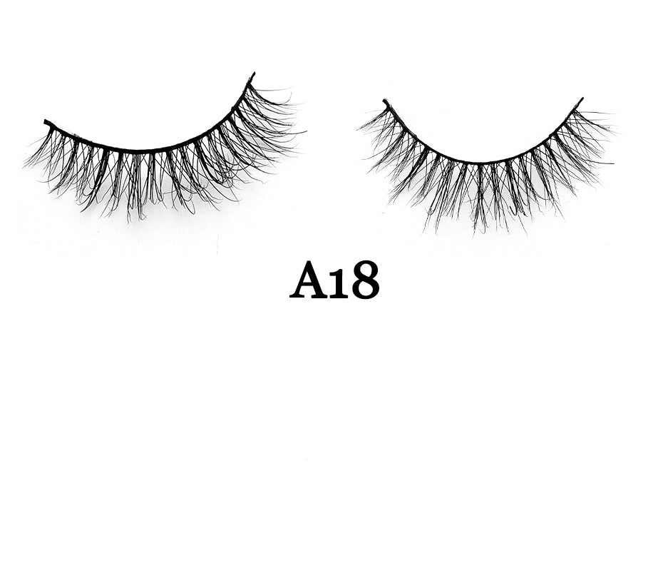 Handmade 3D Mink Full Strip False Eyelashes - Family