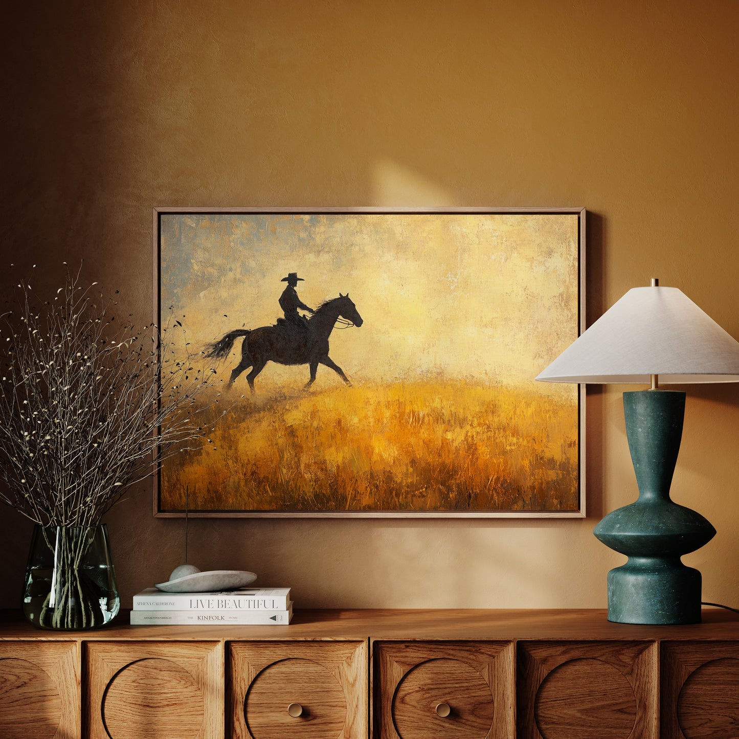 Cowboy in the Golden Haze
