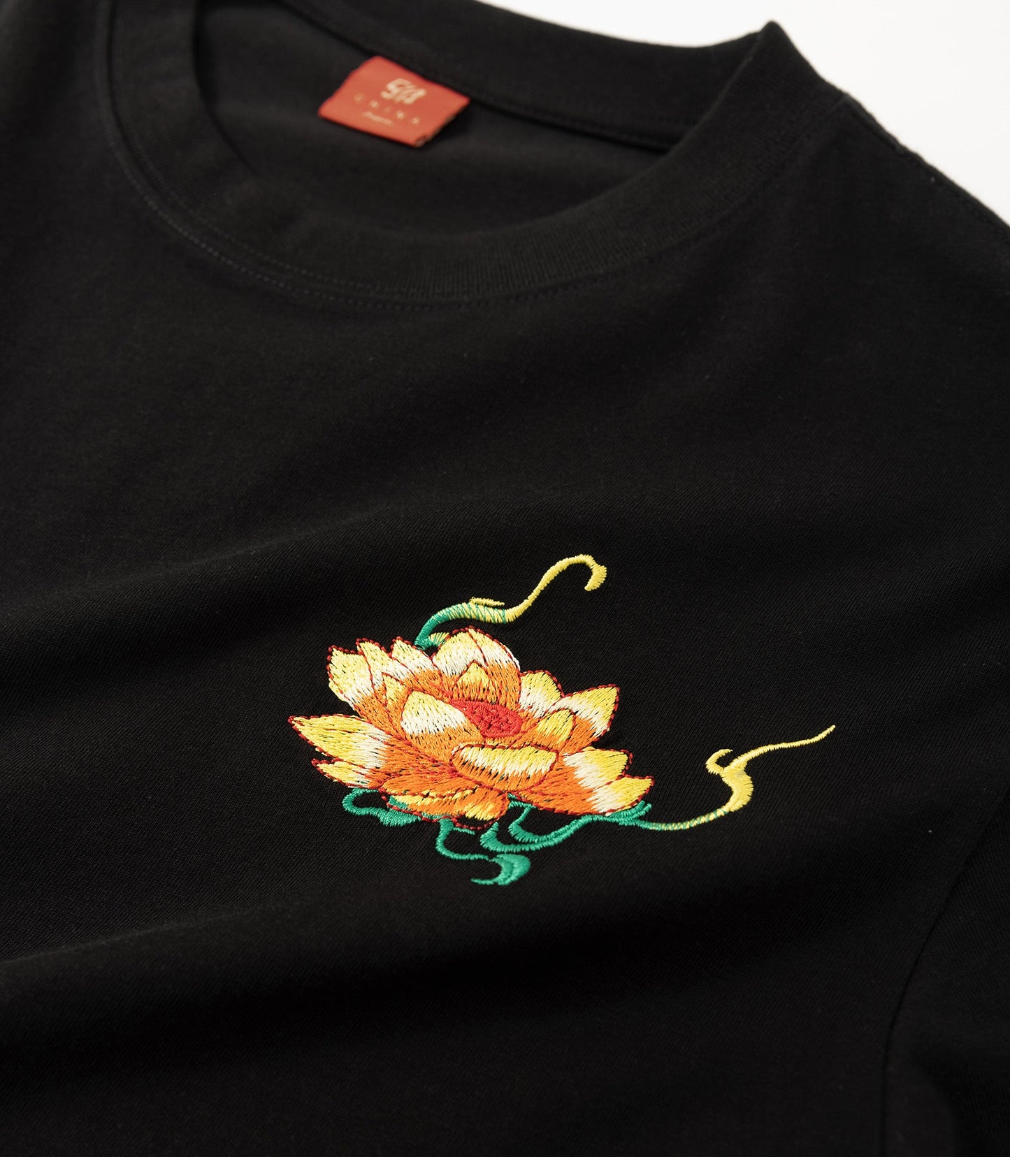 T-shirt brodé Kirin émeraude KH759