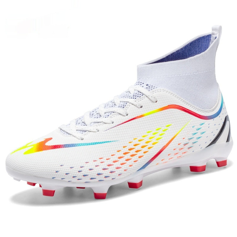 Children's Football Shoes TF Broken Nail High-top Breathable