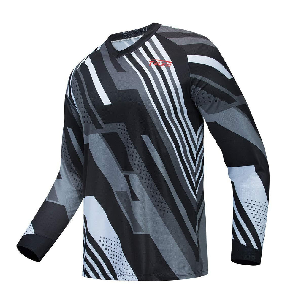 V-neck 3D Digital Print Long Sleeve