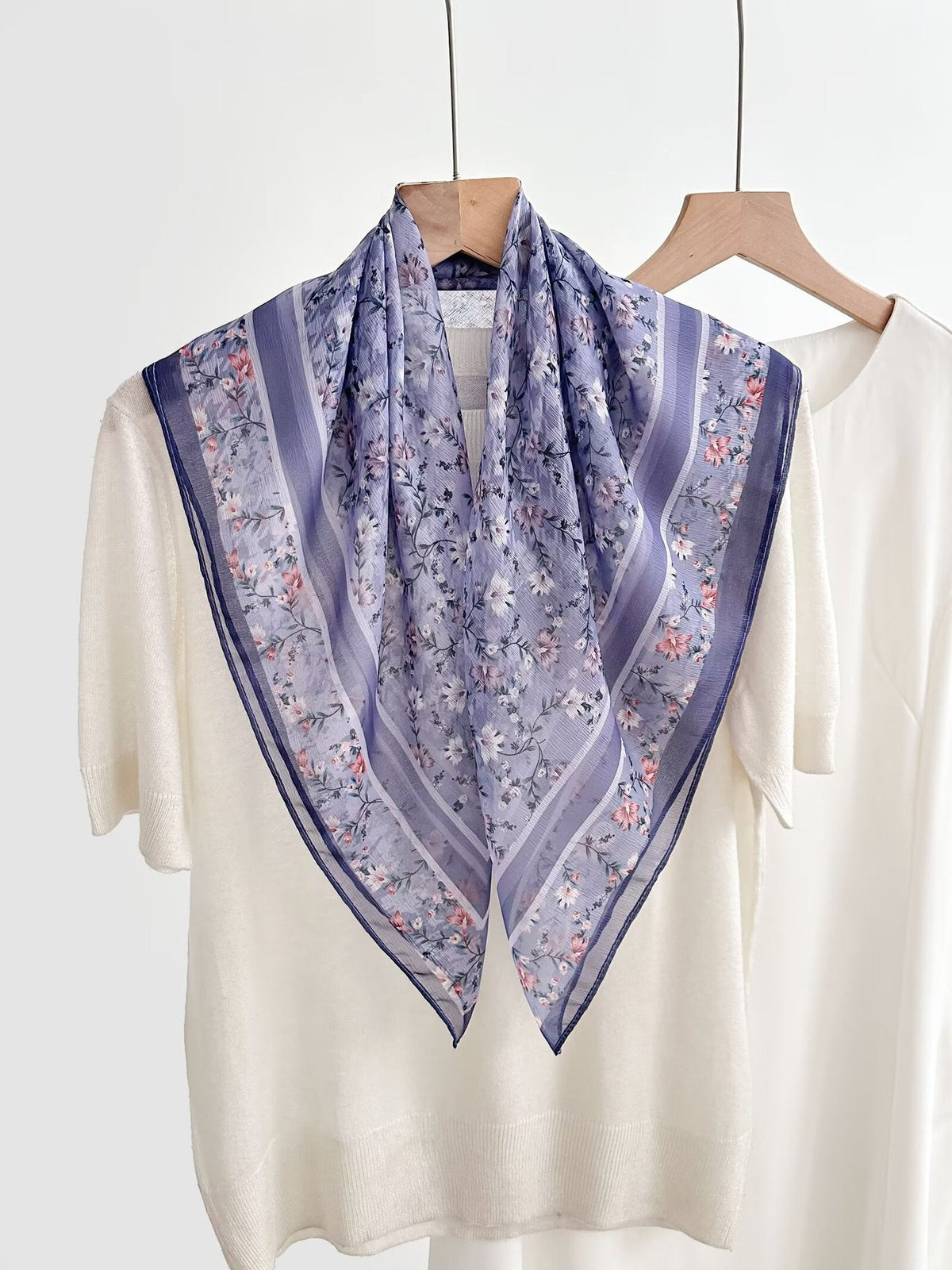 New Breathable Versatile Silk Chiffon Scarf For Women, Also Usable As A Shawl