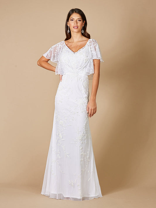 Robe de mariée Lara Greyson à manches flottantes perlées