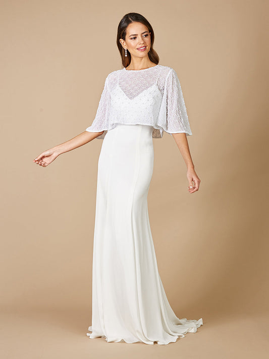 Lara Gina Capelet en Tulle Brodée de Perles