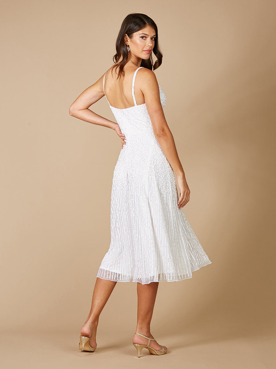 Robe midi Lara Gemma ornée de perles