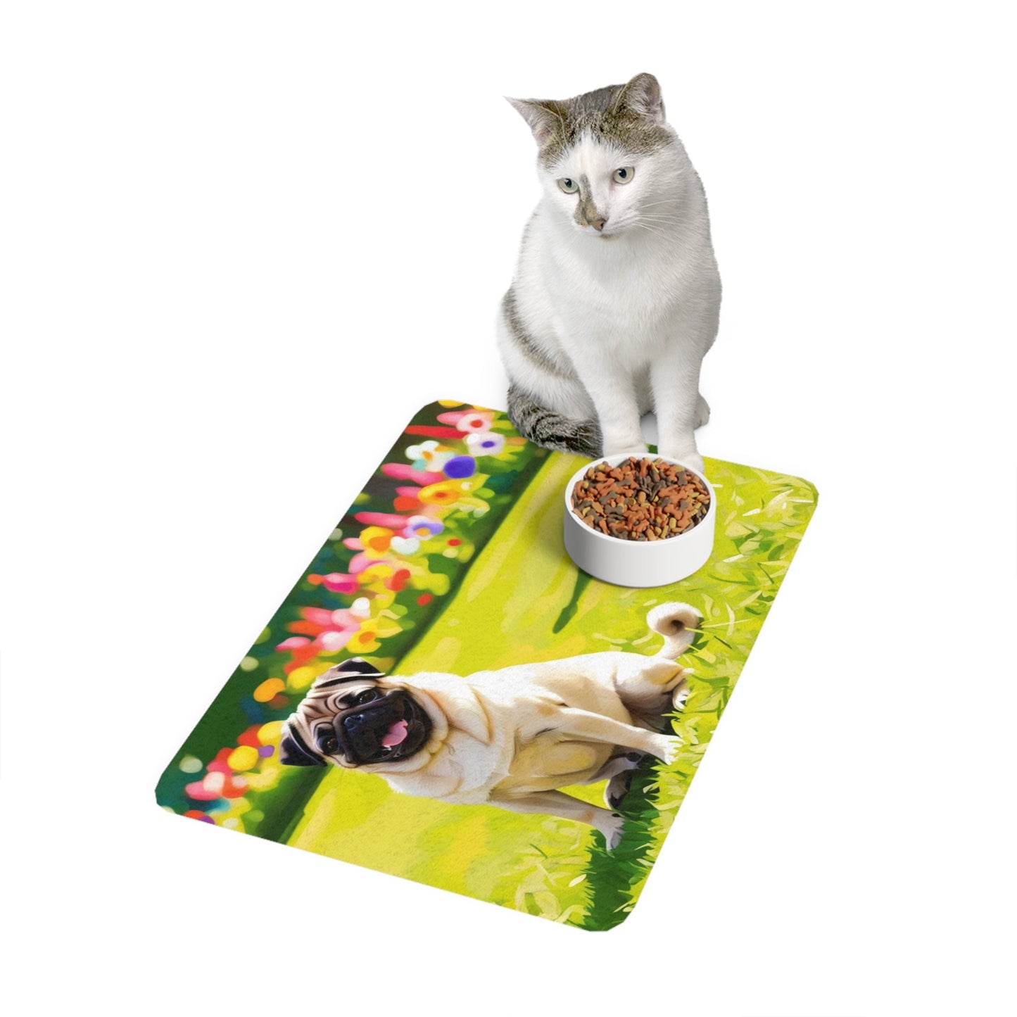 Tapis antidérapant pour animaux de compagnie – Tapis d'alimentation étanche pour chiens