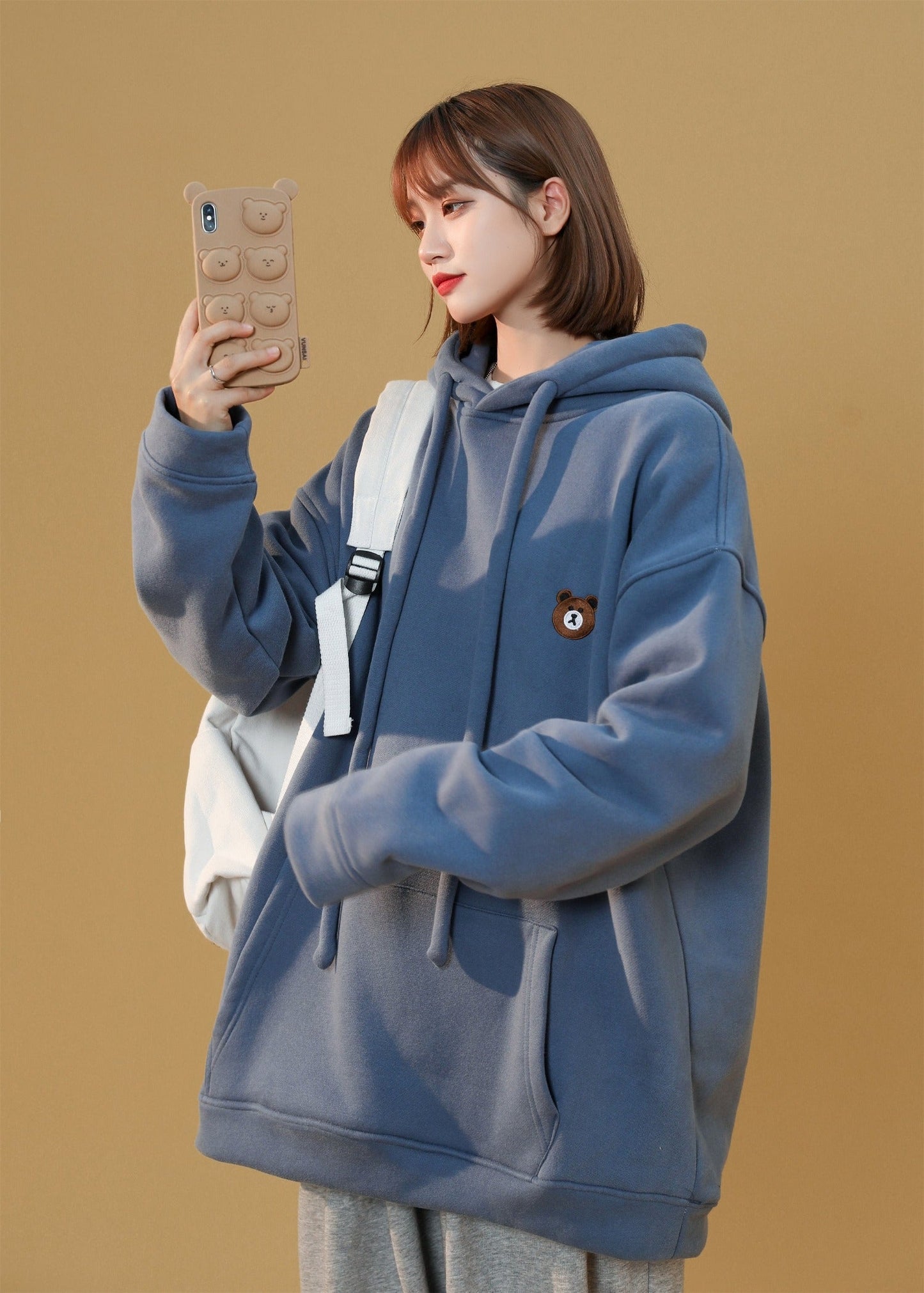 Damen-Teddy-Kapuzenpullover Classic
