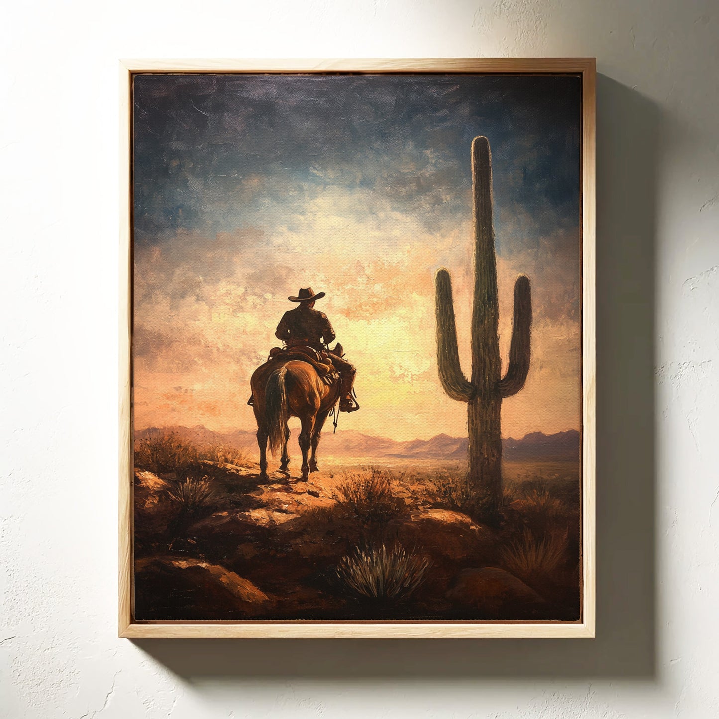 Cowboy Horizon au lever du soleil