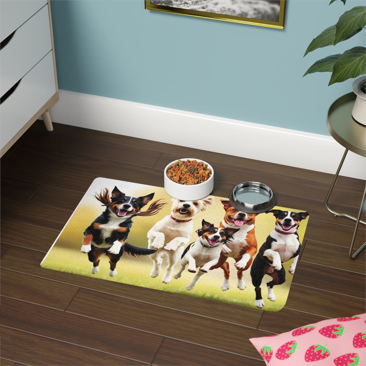 Tapis antidérapant pour animaux de compagnie – Tapis d'alimentation étanche pour chiens