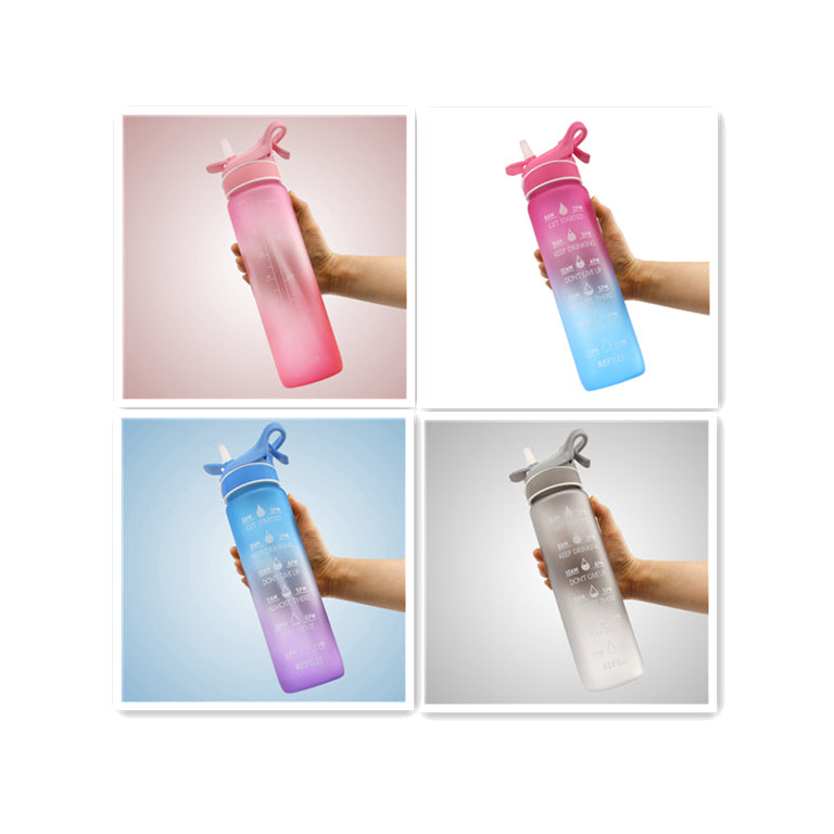 Water Bottle Scrub Bounce Cover Straw Space Cup Sports Water Bottle