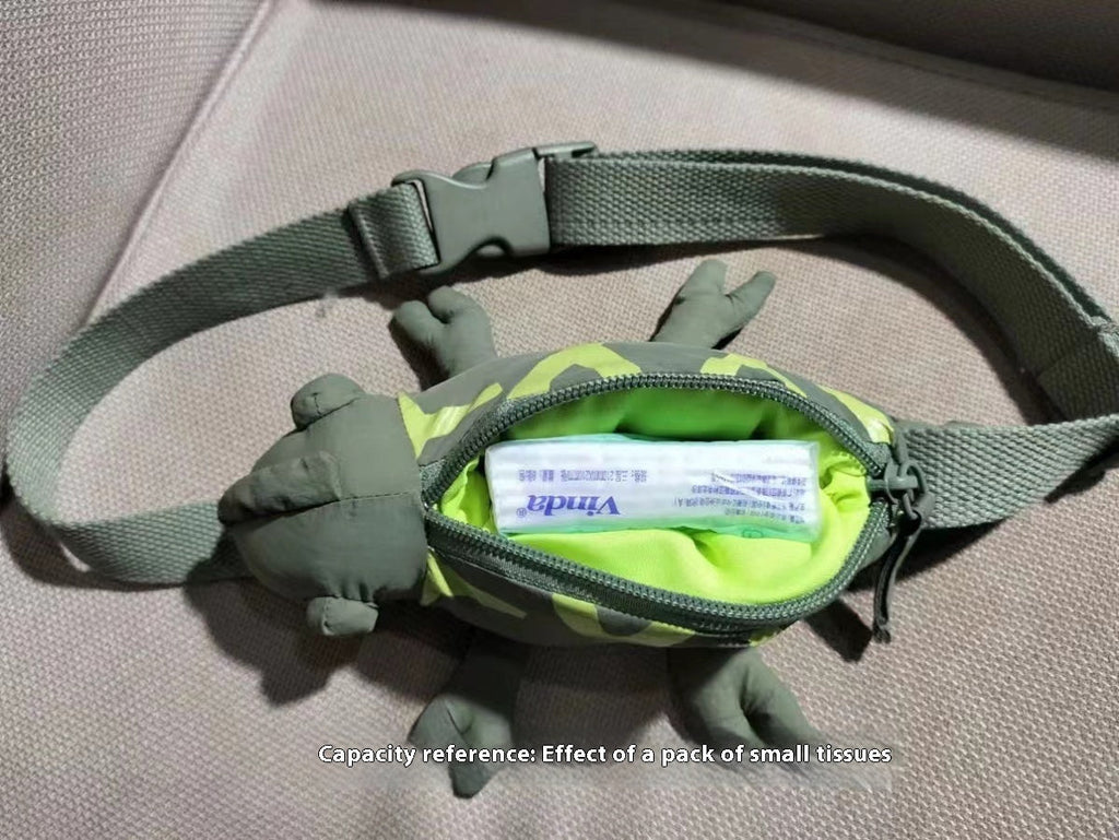 Cartoon Cute Green Lizard Bag Chameleon Children's Bags