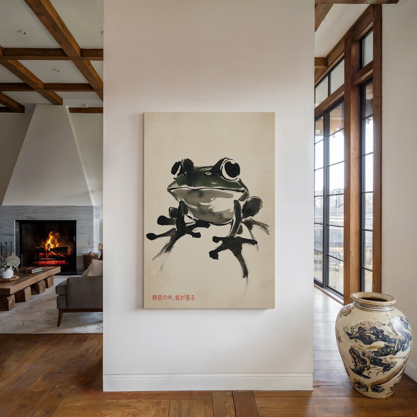 Zen-Frosch in Stille