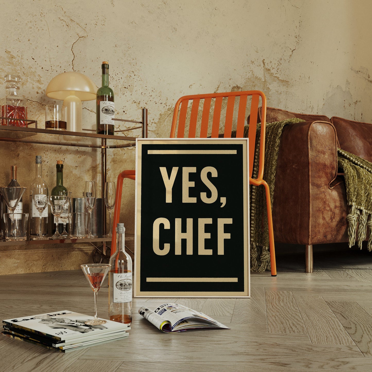 Yes Chef Kitchen Command Print