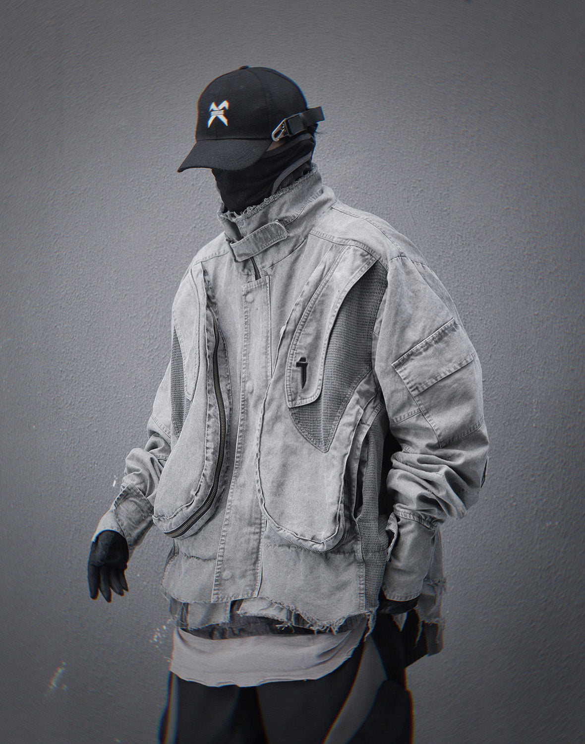 HiJ41 Graue Cyber IX Jacke