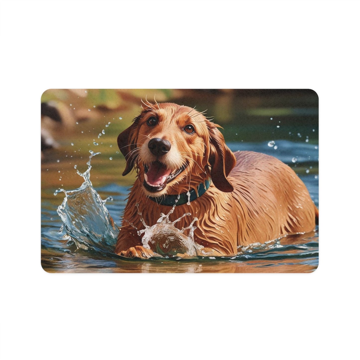 Tapis antidérapant pour animaux de compagnie – Tapis d'alimentation étanche pour chiens