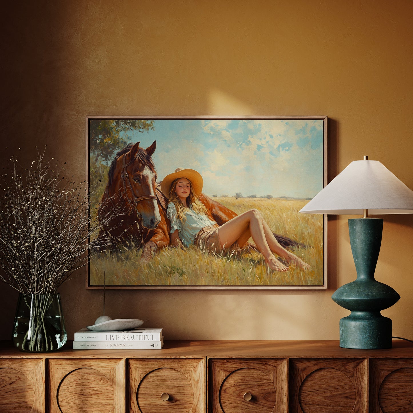 Cowgirl-Tagtraum im Sommergras