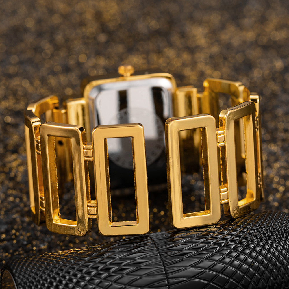 Fashionable Gold And Silver Womens Watch