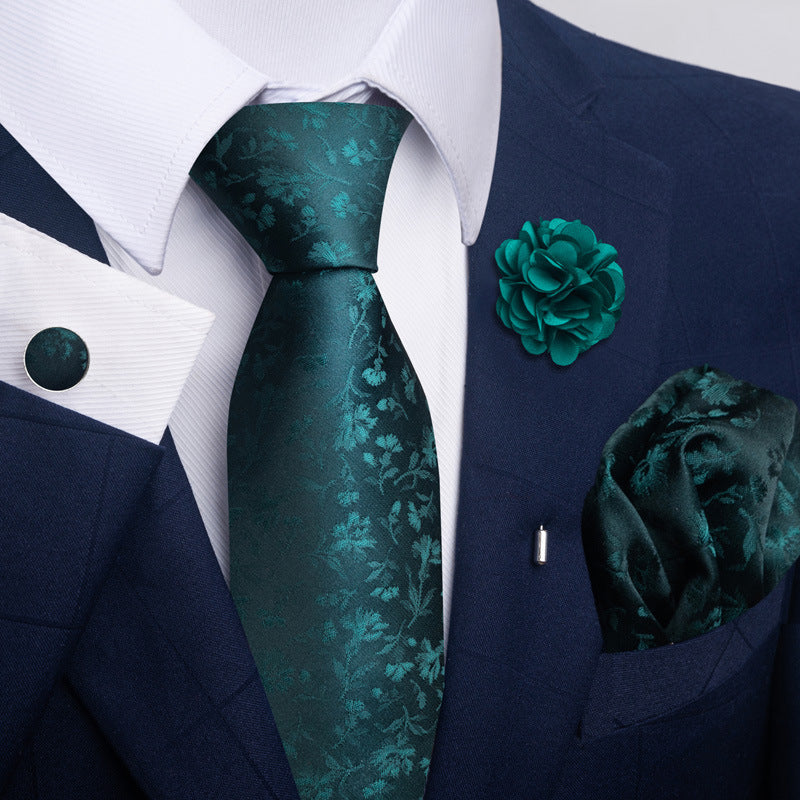Men's Tie Suit Pocket Square Combo 8