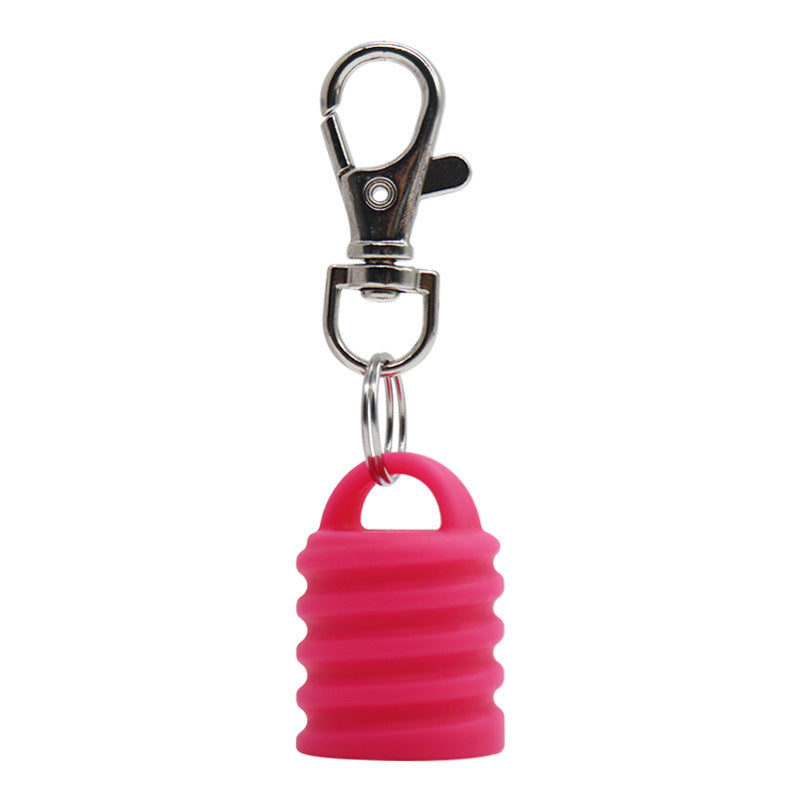 Silicone Universal Lip Gloss Keychain Silicone Cap Lipstick Cover