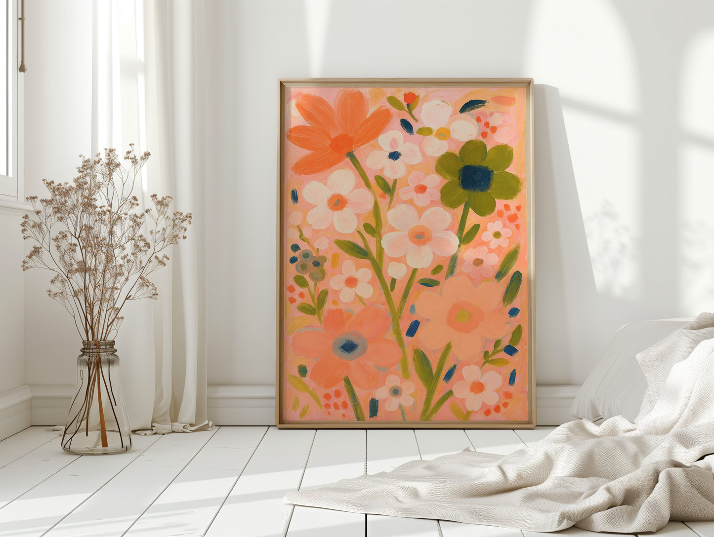 Jardin de fards en pleine floraison