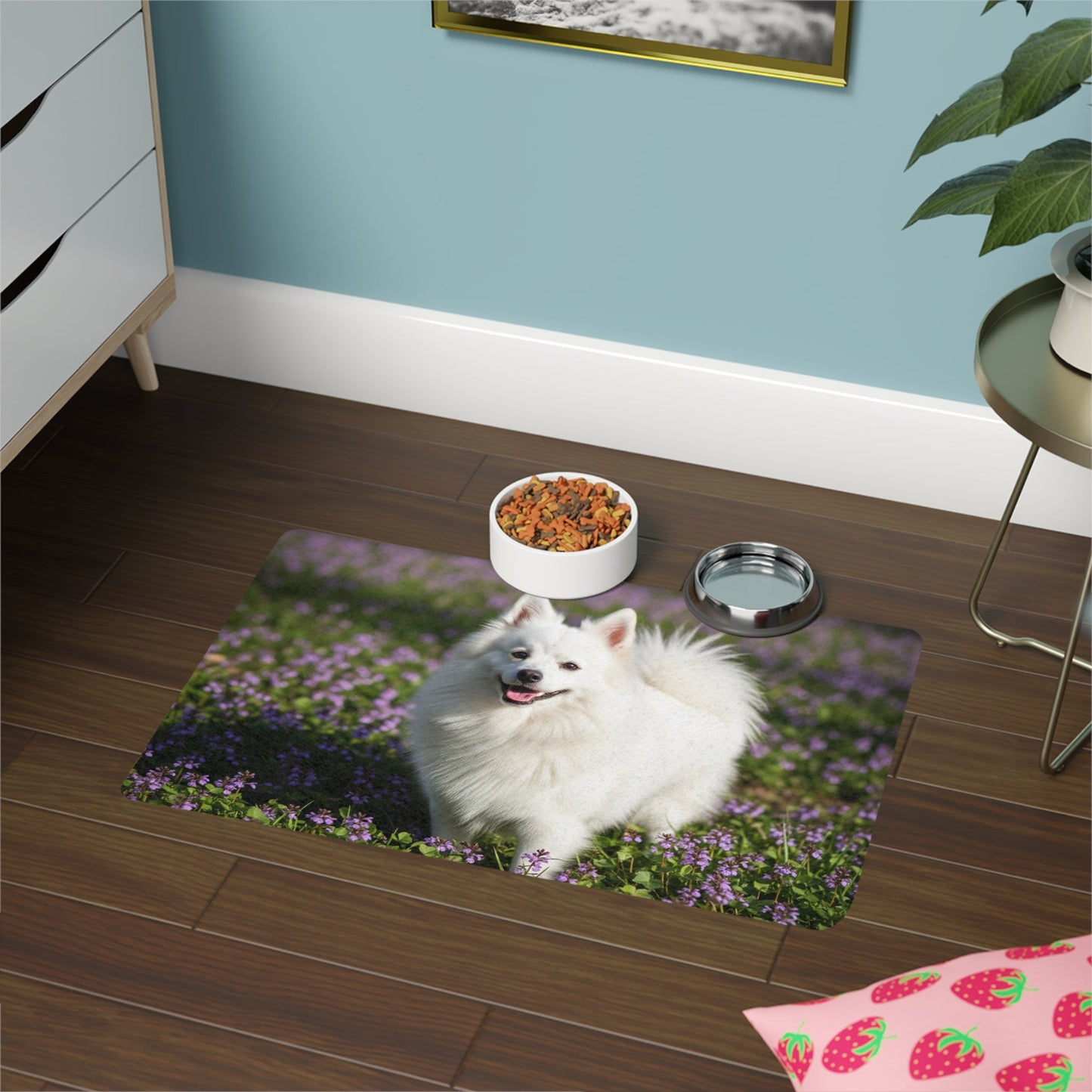 Tapis antidérapant pour animaux de compagnie – Tapis d'alimentation étanche pour chiens